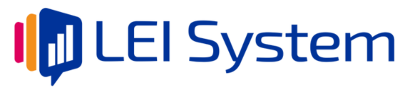 240528 Logotipo del sistema LEI 575×130 Esta imagen muestra el logotipo de LEI System, un agente de registro LEI oficial y de confianza.