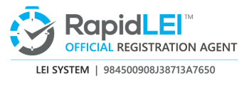 Agente de registro oficial de RapidLEI - Número LEI de LEI System: 984500908J38713A7650